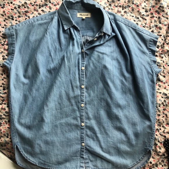 Madewell Central Shirt in Roberta Indigo - Picture 7 of 7